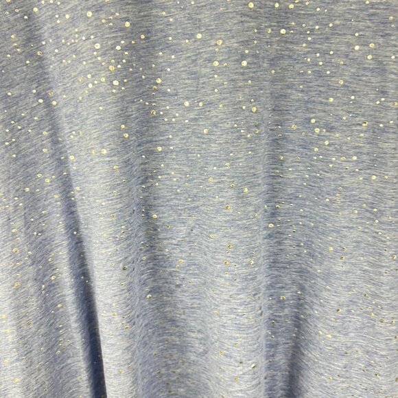 Set Of 3 CJ Banks Womens Short Sleeve Tops 2X Blue & Beige With Sparkle & Print - Picture 5 of 16